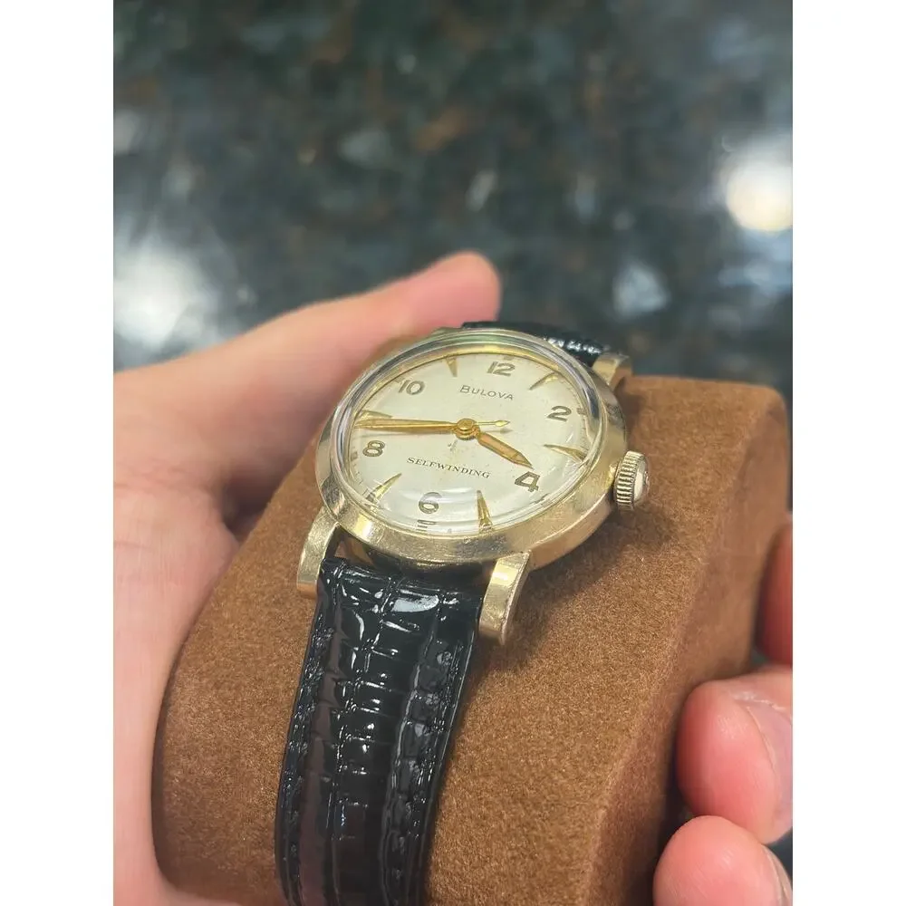 Vintage Bulova Self-Winding Watch 10K Gold-Filled Classic Mid-Century Style